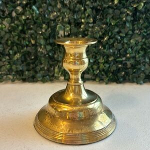 solid brass taper candle holder convertible